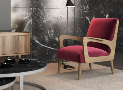 Living room armchair luxury single-seater cocktail chair reading chair Fabric